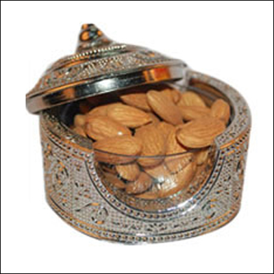 "Designer pot full of Badam wt-75gms- DFB2000 - Click here to View more details about this Product